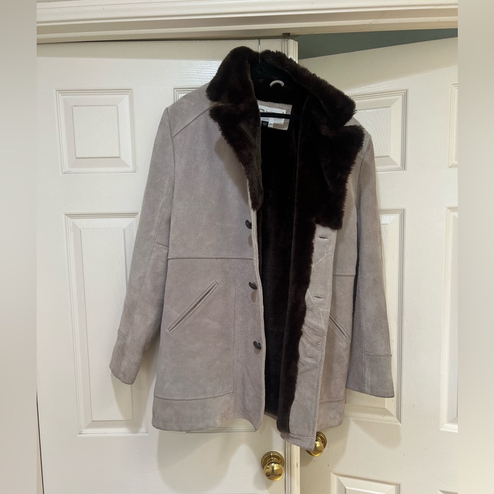 Deerskin Trading Post Coat Suede leather‎ lined jacket Heavyweight gorpcore 42